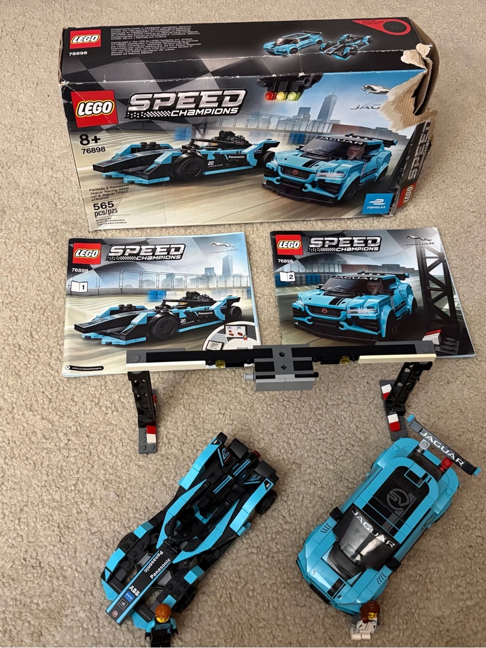 Lego speed champions formula E Jaguar gen2 and I-pace trophy 76898